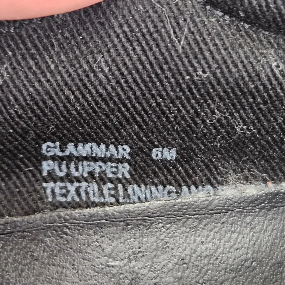 Steve Madden Black/White‎ Glammar Snakeskin Slip On Platform Sneakers Size 6M